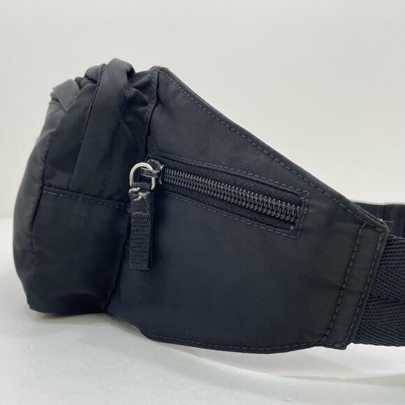 Prada Tessuto Body Bag Waist Fast Pouch Triangle Logo Plate Black - Picture 3 of 12